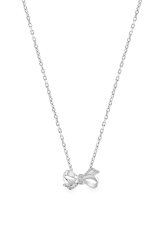 Merriment bow necklace