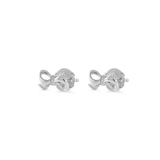 Merriment bow mini earrings